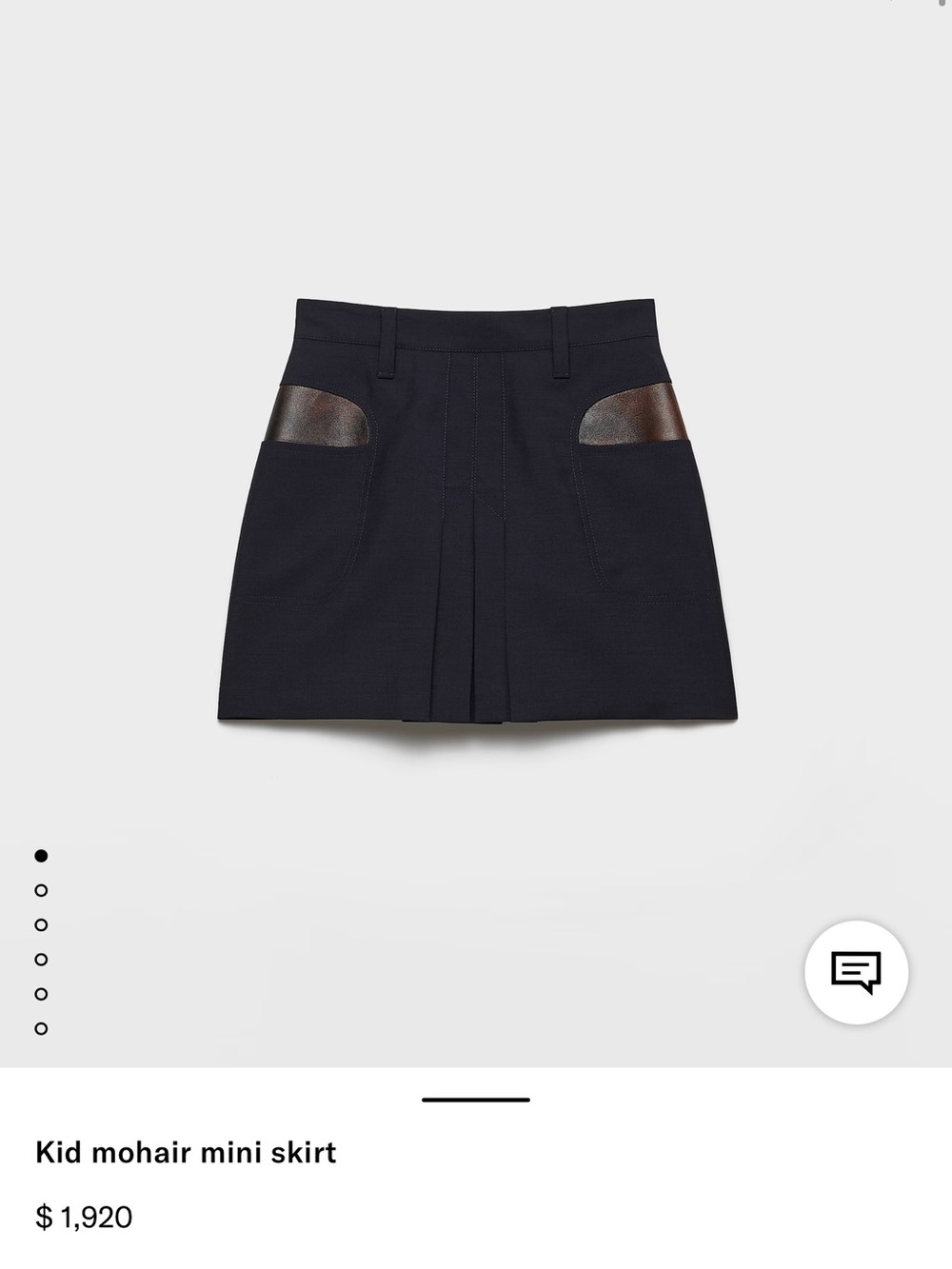 Prada mohair mini skirt